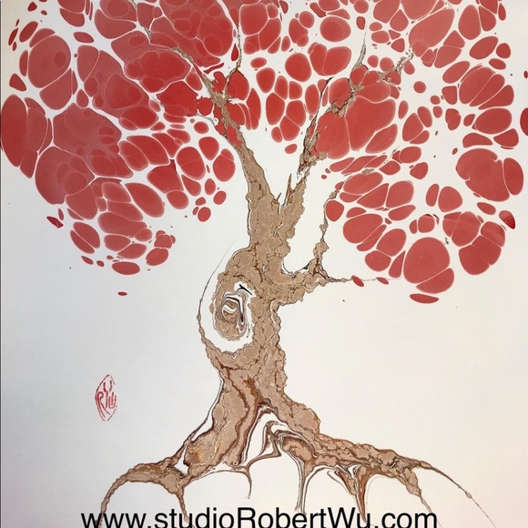 Robert Wu Hand Marbled Art - Picture 11 of 11